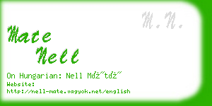 mate nell business card